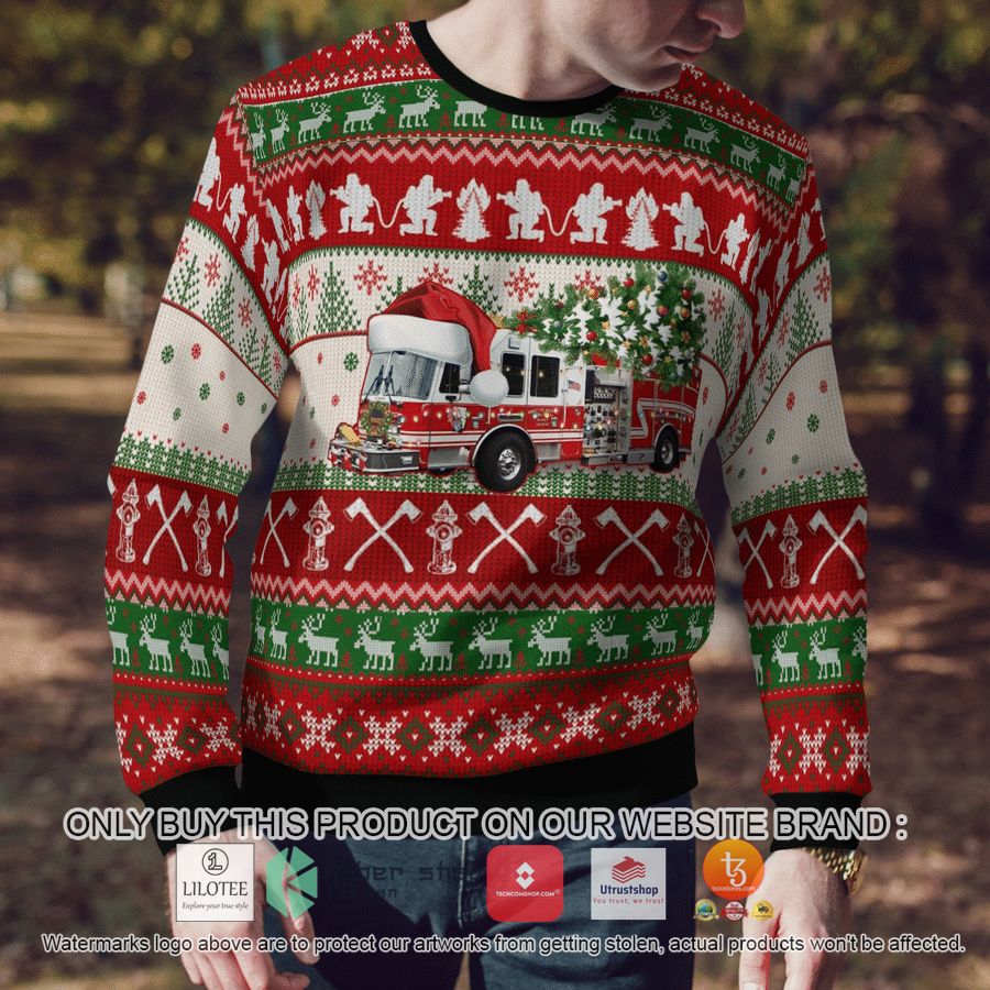 HOT New York, Nanuet Fire Department Christmas Sweater 3 new york nanuet fire department christmas 3d sweater 3 86443