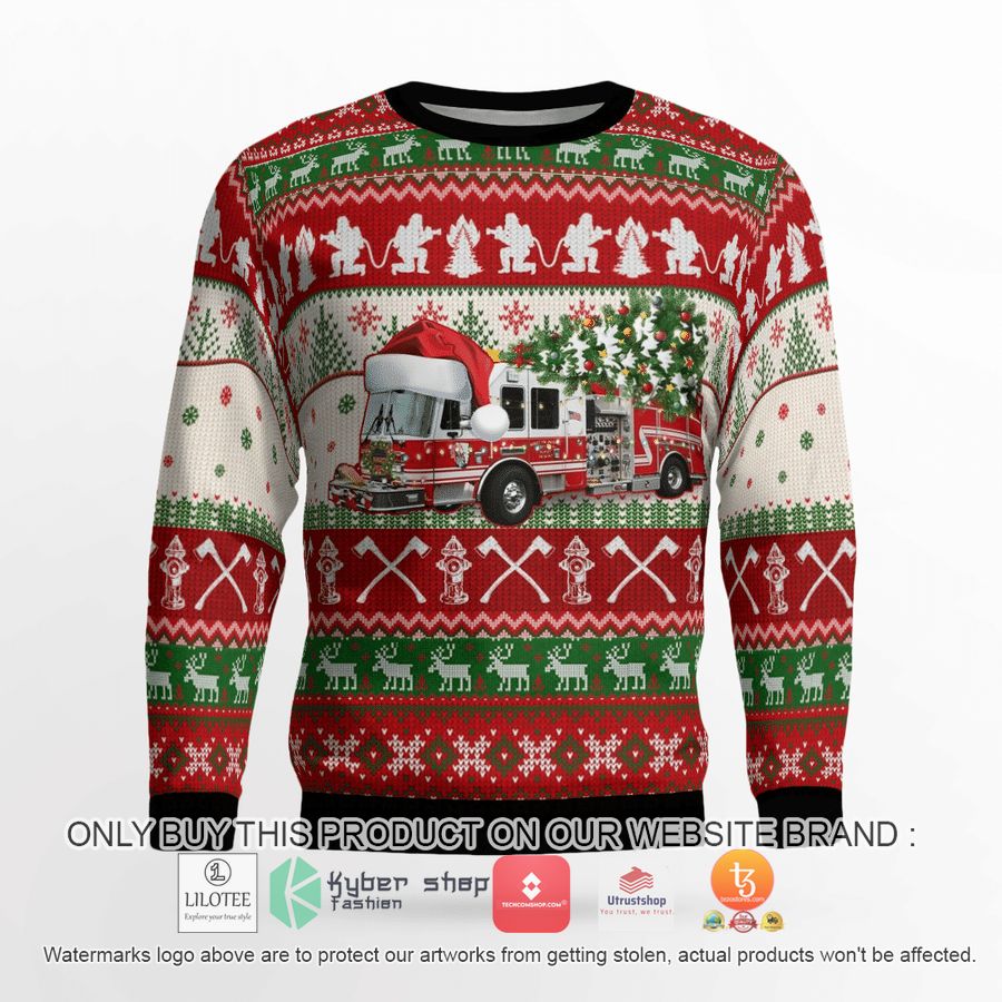 HOT New York, Nanuet Fire Department Christmas Sweater 8 new york nanuet fire department christmas 3d sweater 8 95542