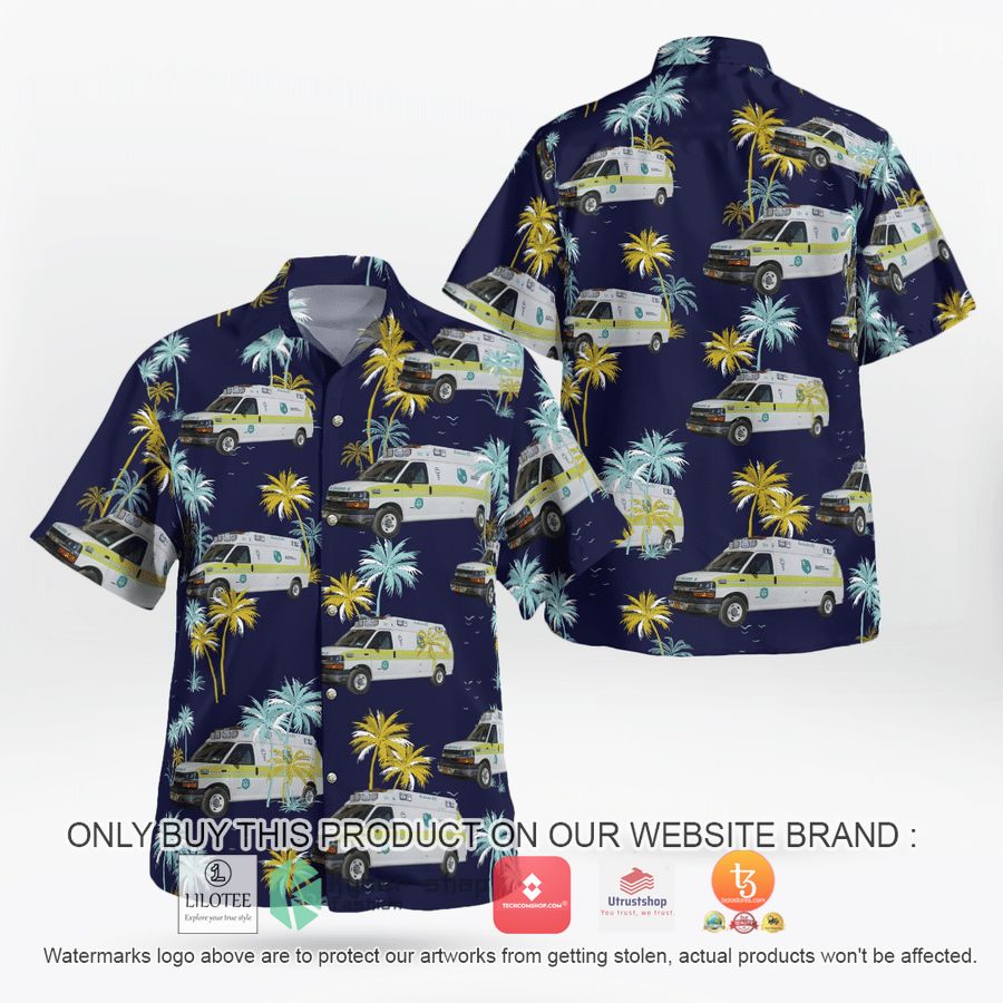 new york rural metro ambulance rochester hawaiian shirt 1 23299