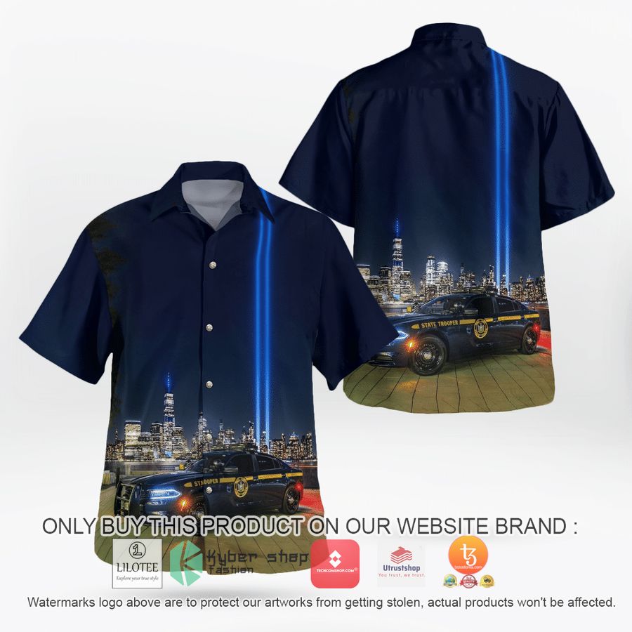 new york state police hawaiian shirt 1 50950