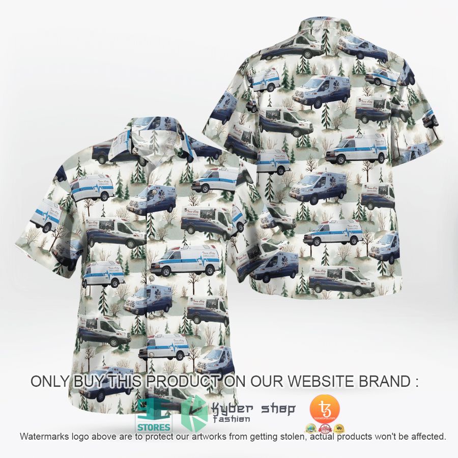 NEW New York Twin City Ambulance Hawaii Shirt 16 new york twin city ambulance hawaiian shirt 1 61107