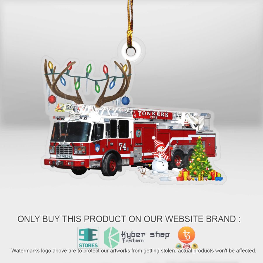 new york yonkers fire department christmas ornament 1 60541