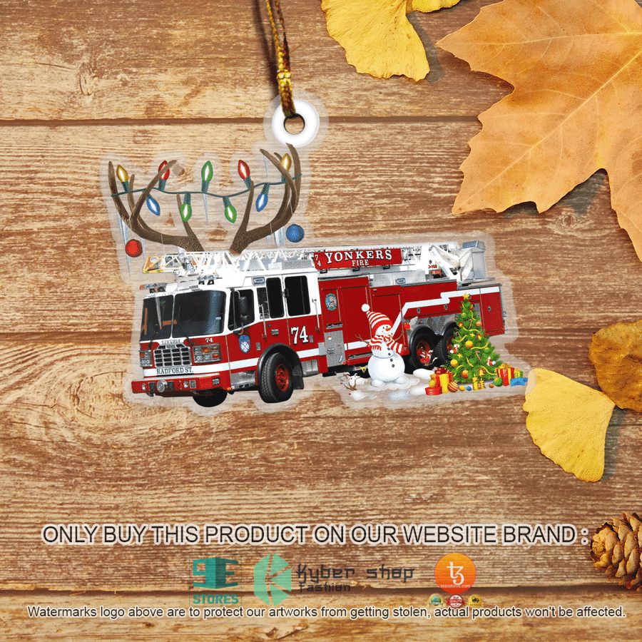 NEW New York Yonkers Fire Department Christmas Ornament 4 new york yonkers fire department christmas ornament 4 47691