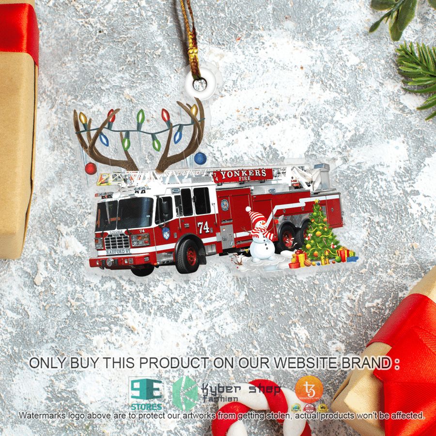 NEW New York Yonkers Fire Department Christmas Ornament 6 new york yonkers fire department christmas ornament 6 98562