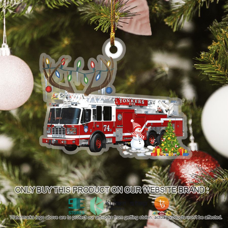 NEW New York Yonkers Fire Department Christmas Ornament 9 new york yonkers fire department christmas ornament 9 24581
