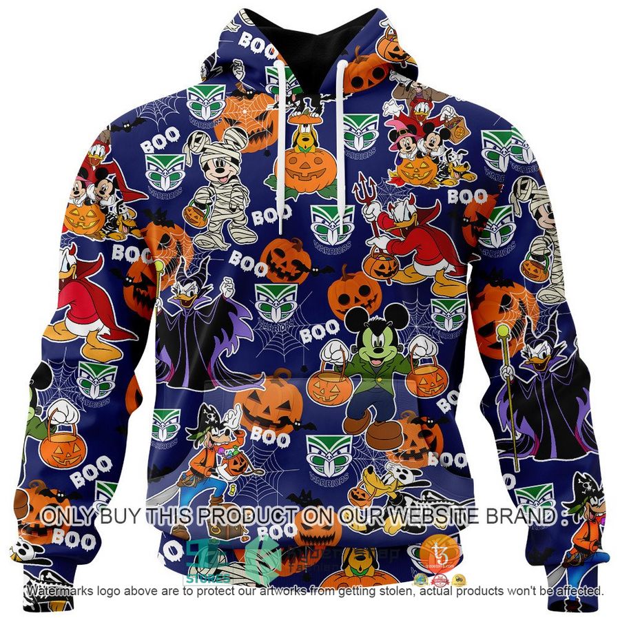 NEW New Zealand Warriors Mickey Friends Halloween Hoodie, Shirt 2 new zealand warriors mickey friends halloween shirt hoodie 2 17390