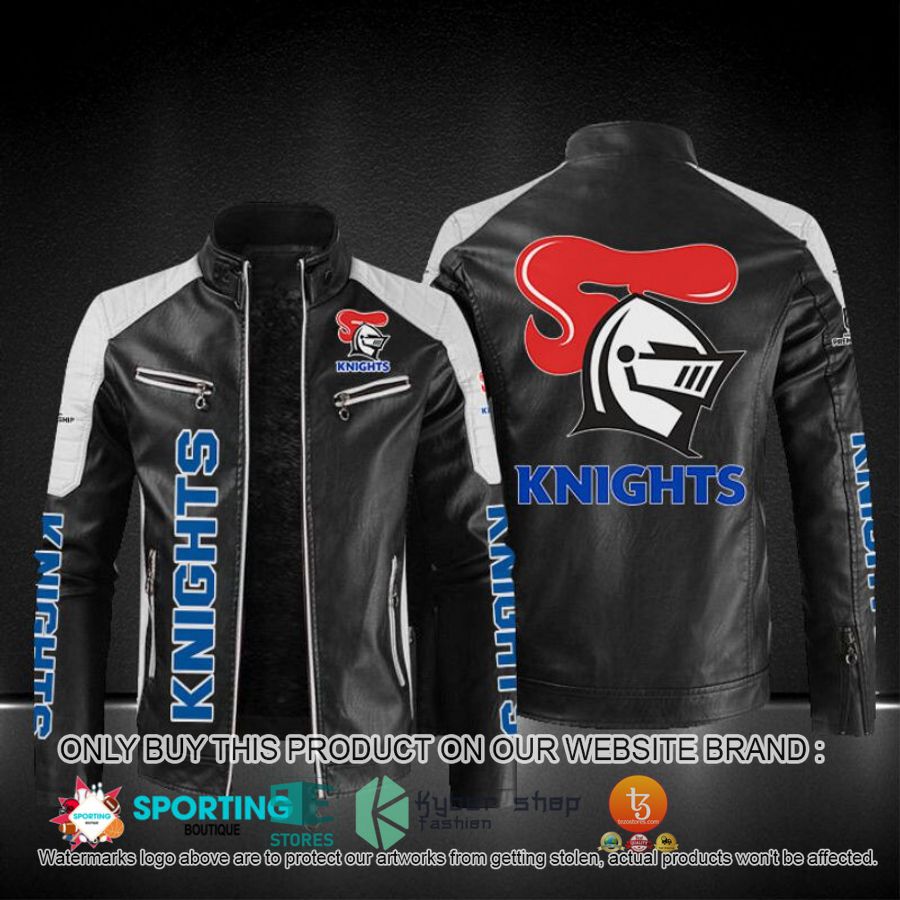 newcastle knights block leather jacket 1 56637