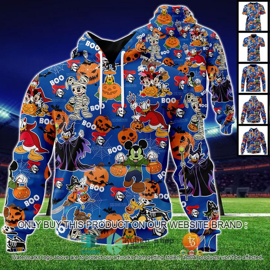 NEW Newcastle Knights Mickey Friends Halloween Hoodie, Shirt 1 newcastle knights mickey friends halloween shirt hoodie 1 74655
