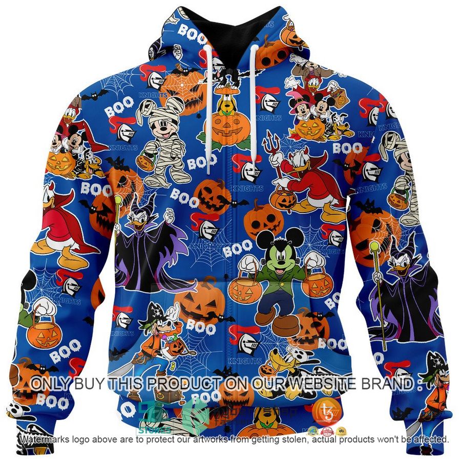 NEW Newcastle Knights Mickey Friends Halloween Hoodie, Shirt 4 newcastle knights mickey friends halloween shirt hoodie 4 93815
