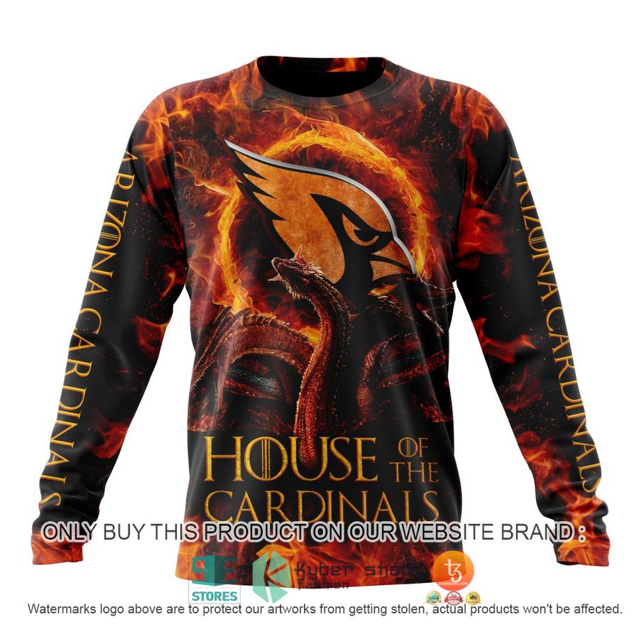 NEW Arizona Cardinals Game Of Thrones House Of The Cardinals Hoodie, Shirt 6 nfl arizona cardinals game of thrones house of the cardinals shirt hoodie 6 1728