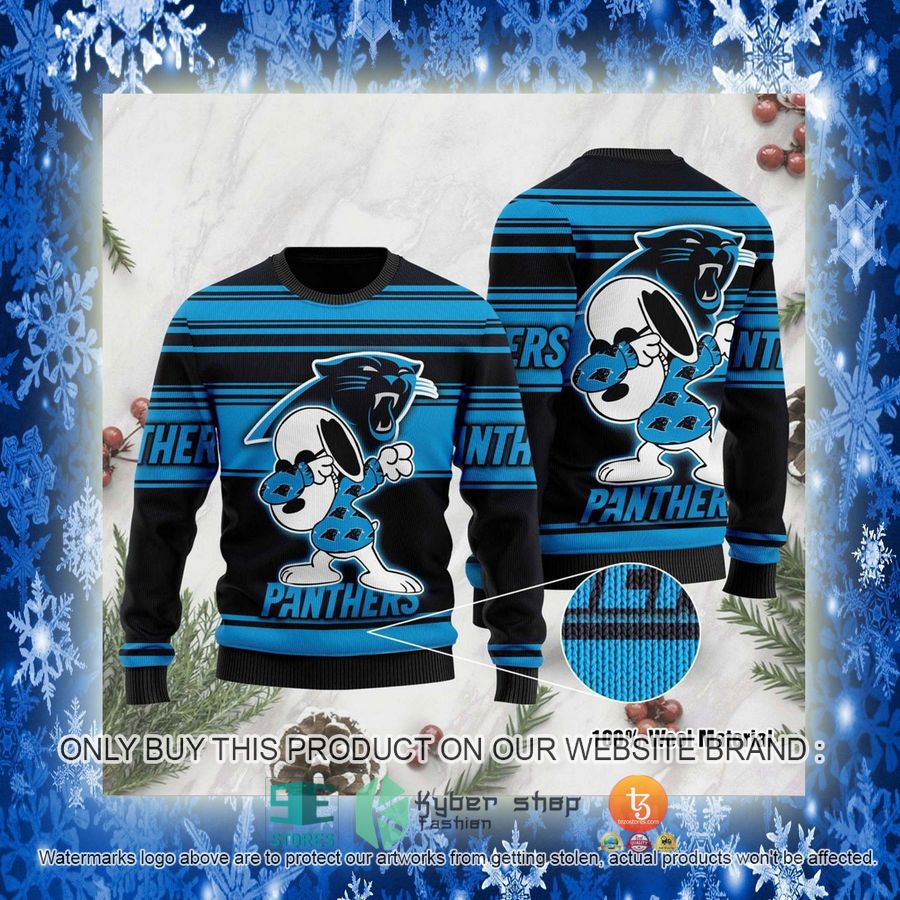NEW Carolina Panthers Snoopy NFL Sweatshirts 3 nfl carolina panthers snoopy nfl ugly christmas sweaters 3 4423