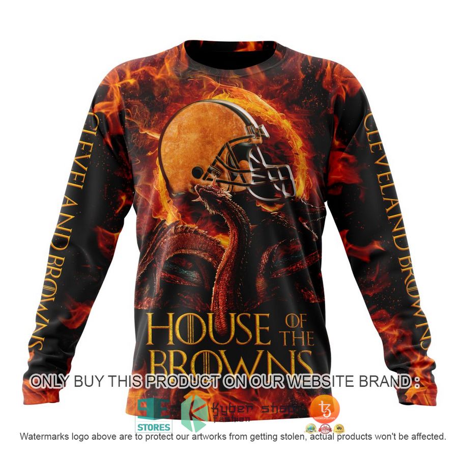 NEW Cleveland Browns Game Of Thrones House Of The Browns Hoodie, Shirt 6 nfl cleveland browns game of thrones house of the browns shirt hoodie 6 63354