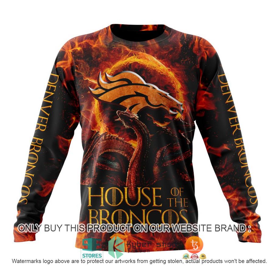 NEW Denver Broncos Game Of Thrones House Of The Broncos Hoodie, Shirt 6 nfl denver broncos game of thrones house of the broncos shirt hoodie 6 92616