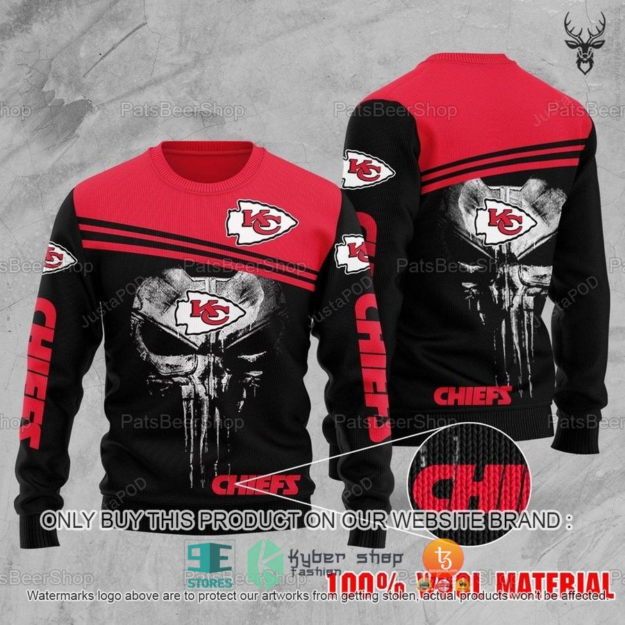 NEW Kansas City Chiefs NFL Sweatshirt 8 nfl kansas city chiefs nfl ugly christmas sweater 1 61678