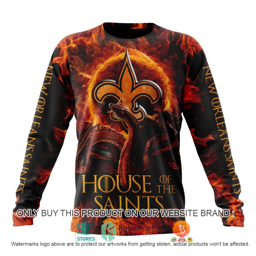 NEW New Orleans Saints Game Of Thrones House Of The Saints Hoodie, Shirt 6 nfl new orleans saints game of thrones house of the saints shirt hoodie 6 59802