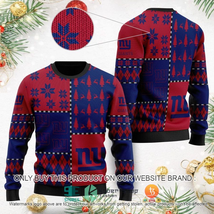 nfl new york giants ugly christmas sweater 1 53929
