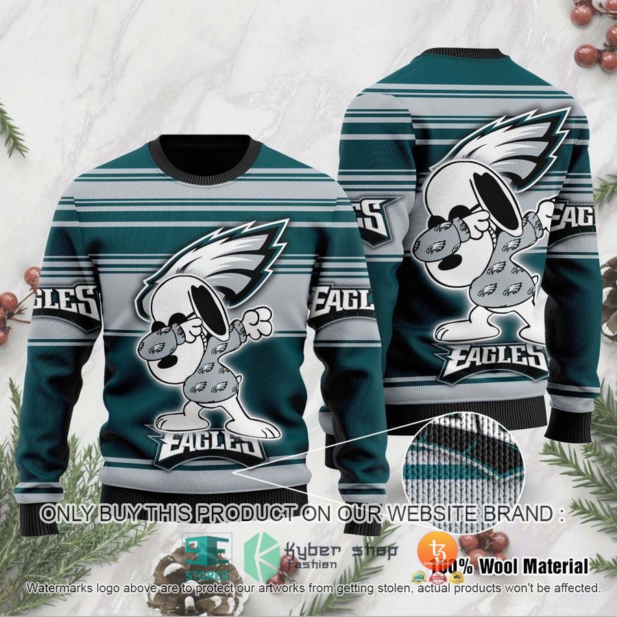nfl philadelphia eagles snoopy nfl ugly christmas sweater 1 71048