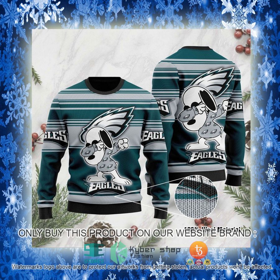 NEW Philadelphia Eagles Snoopy NFL Sweatshirt 3 nfl philadelphia eagles snoopy nfl ugly christmas sweater 3 70655