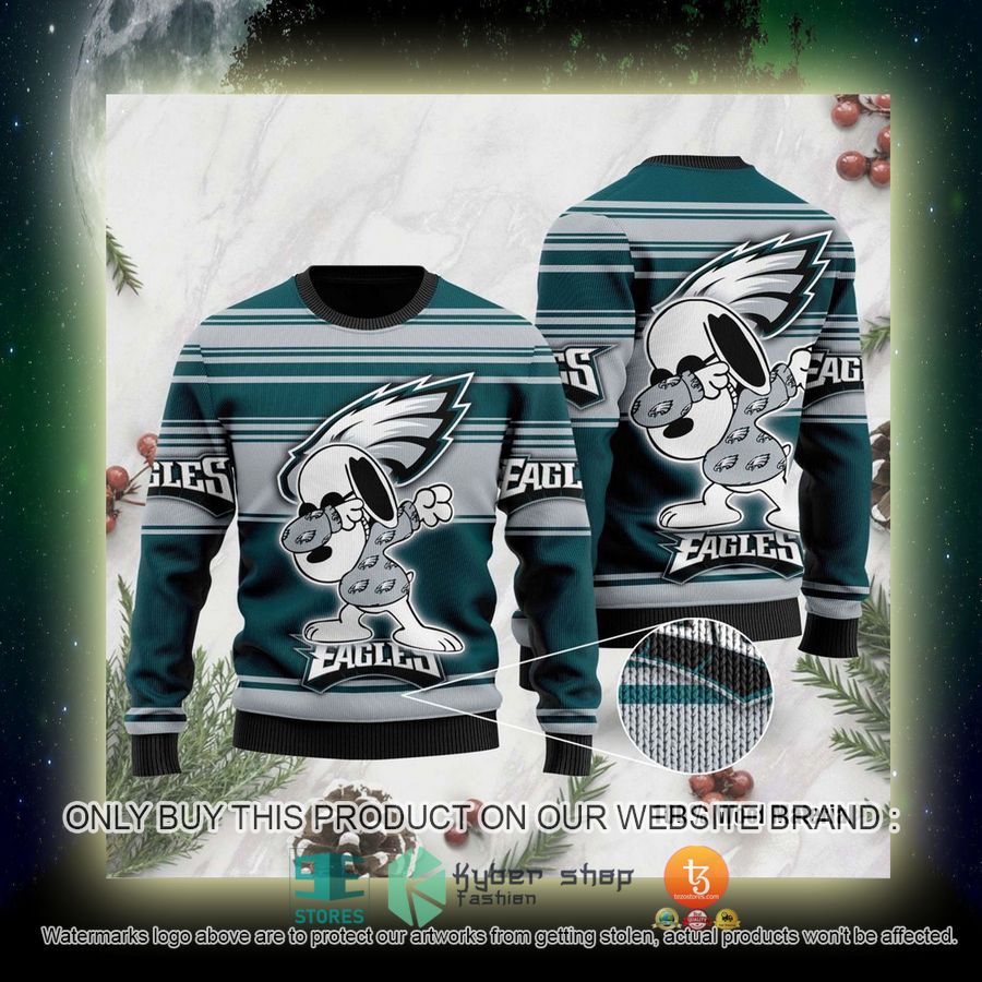 NEW Philadelphia Eagles Snoopy NFL Sweatshirt 4 nfl philadelphia eagles snoopy nfl ugly christmas sweater 4 51601