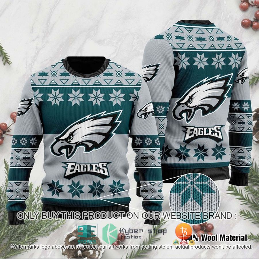 NEW Philadelphia Eagles Sweatshirt 1 nfl philadelphia eagles ugly christmas sweater 1 38512