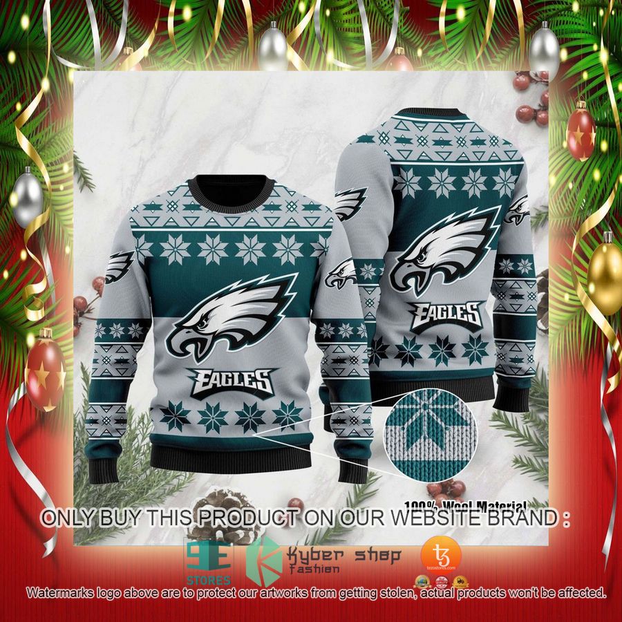 NEW Philadelphia Eagles Sweatshirt 2 nfl philadelphia eagles ugly christmas sweater 2 97790