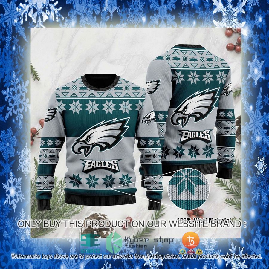 NEW Philadelphia Eagles Sweatshirt 3 nfl philadelphia eagles ugly christmas sweater 3 14514