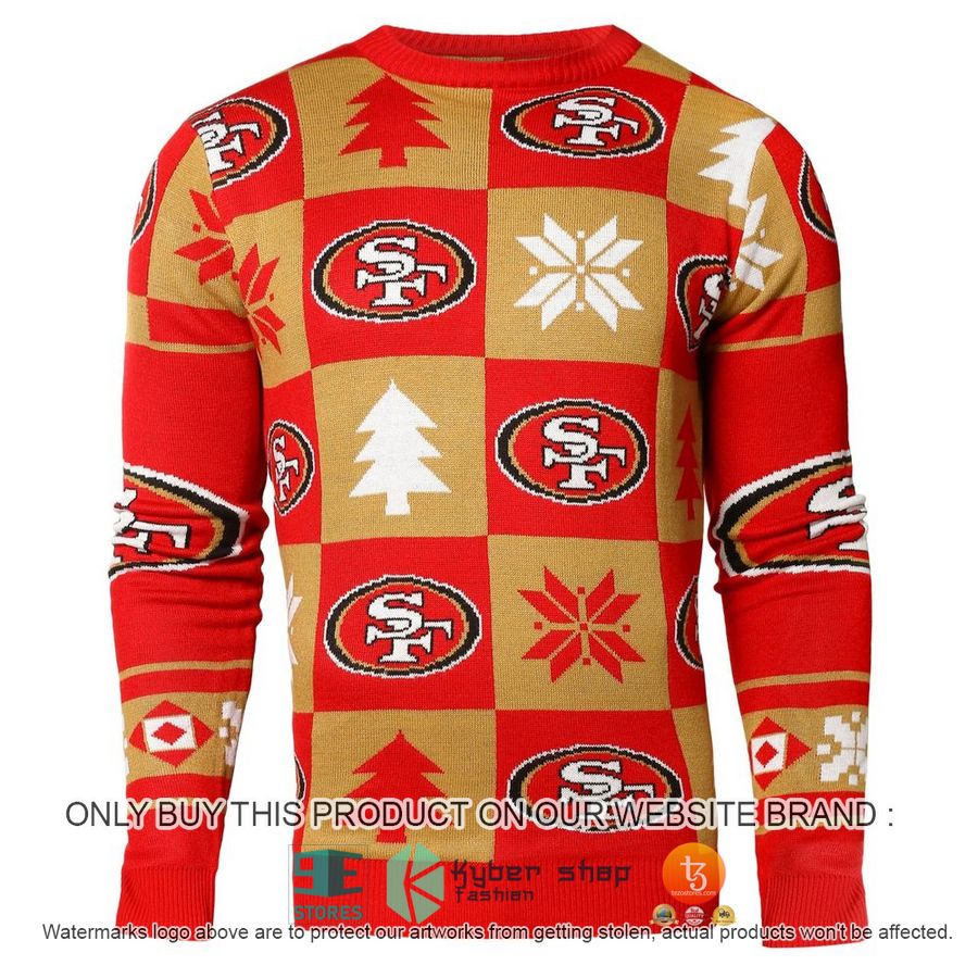 NEW San Francisco 49ers NFL Sweatshirt 1 nfl san francisco 49ers nfl ugly christmas sweater 1 62649
