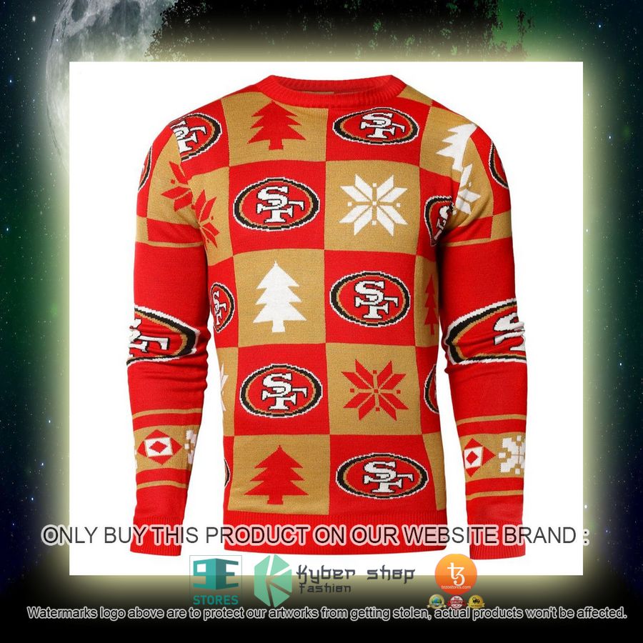 NEW San Francisco 49ers NFL Sweatshirt 4 nfl san francisco 49ers nfl ugly christmas sweater 4 22120