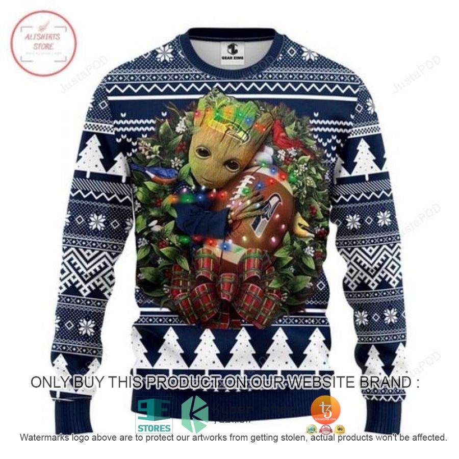 nfl seattle seahawks groot ugly christmas sweater 1 23114
