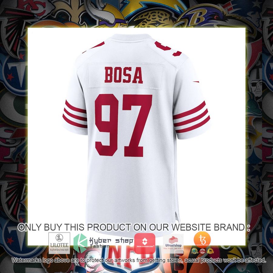 HOT Nick Bosa San Francisco 49ers Nike White Football Jersey Shirt 3 nick bosa san francisco 49ers nike white football jersey 3 31913