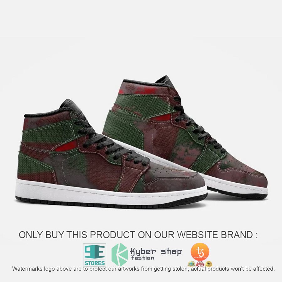 nightmare on elm street freddy krueger air jordan high top shoes 2 9023