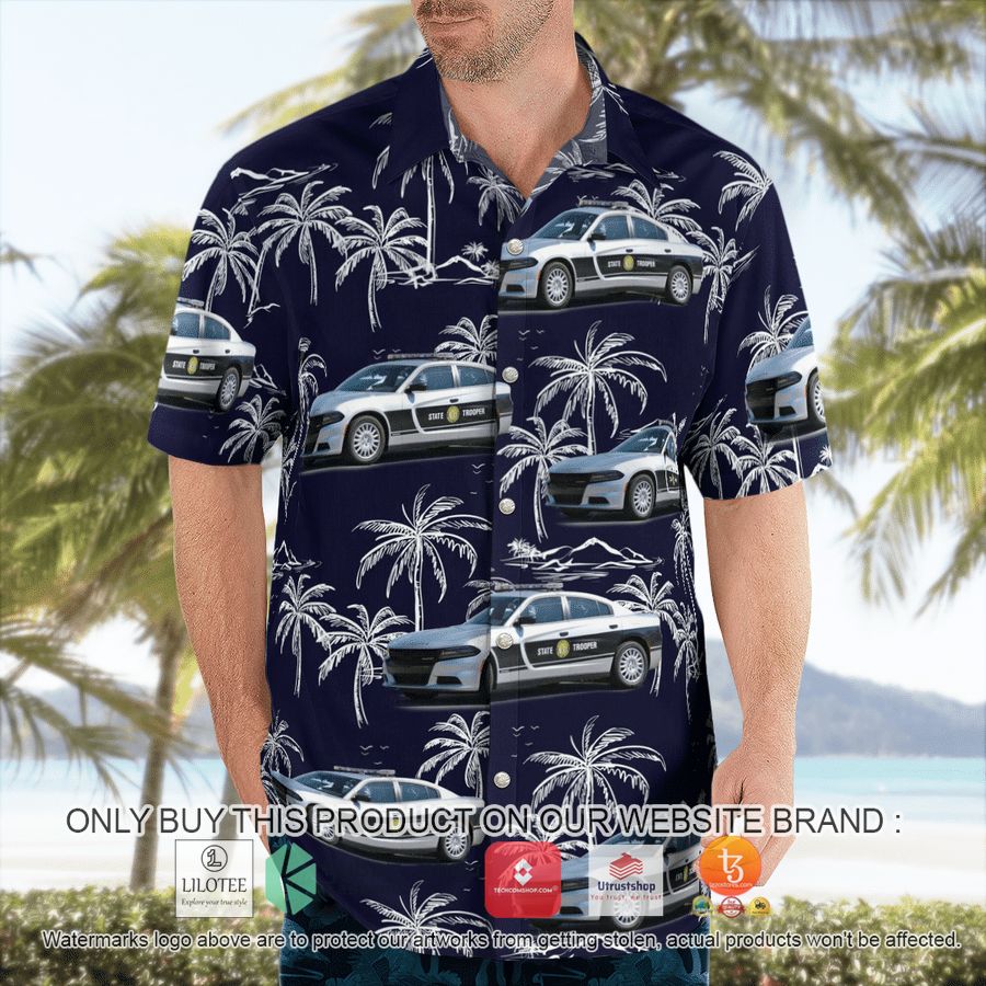 HOT North Carolina Highway Patrol Dodge Charger sedan Hawaiian Shirt 7 north carolina highway patrol dodge charger sedan hawaiian shirt 7 12951