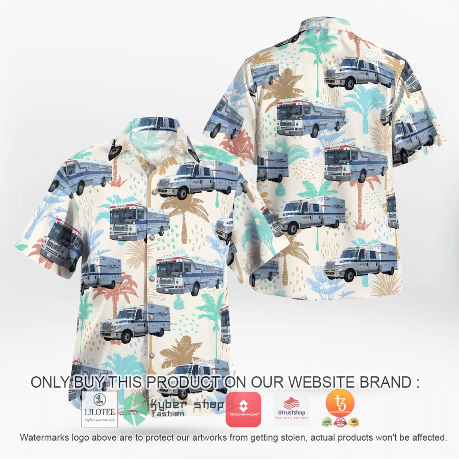 north carolina mecklenburg ems agency medic hawaiian shirt 2 53273