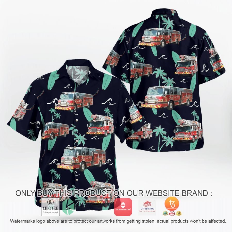 north collier fire rescue district hawaiian shirt 1 94605