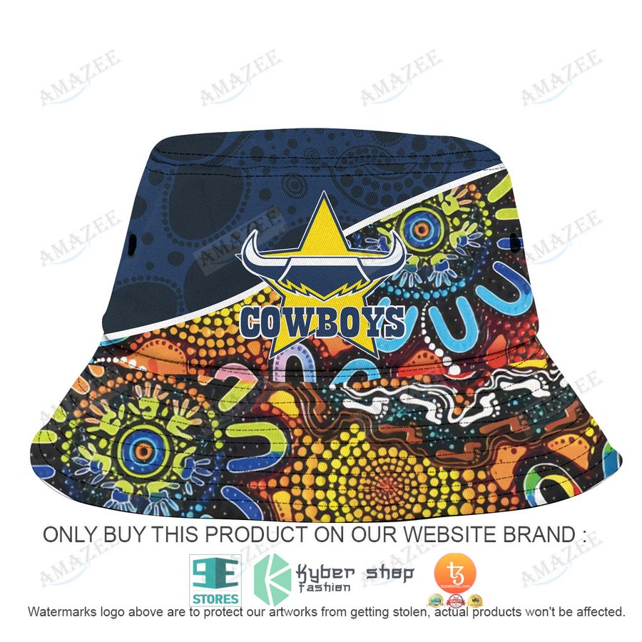 north queensland cowboys aboriginal patterns bucket hat 1 21856