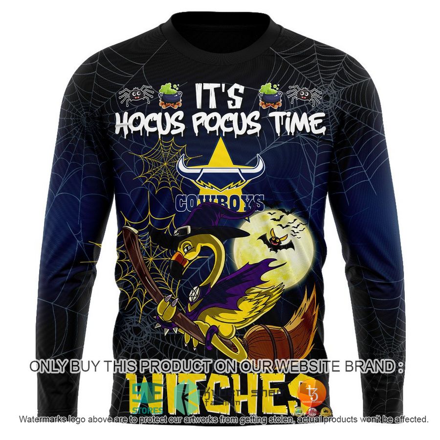 NEW North Queensland Cowboys It's Hocus Pocus Time Halloween Flamingo Witches Hoodie, Shirt 11 north queensland cowboys its hocus pocus time halloween flamingo witches shirt hoodie 11 42377