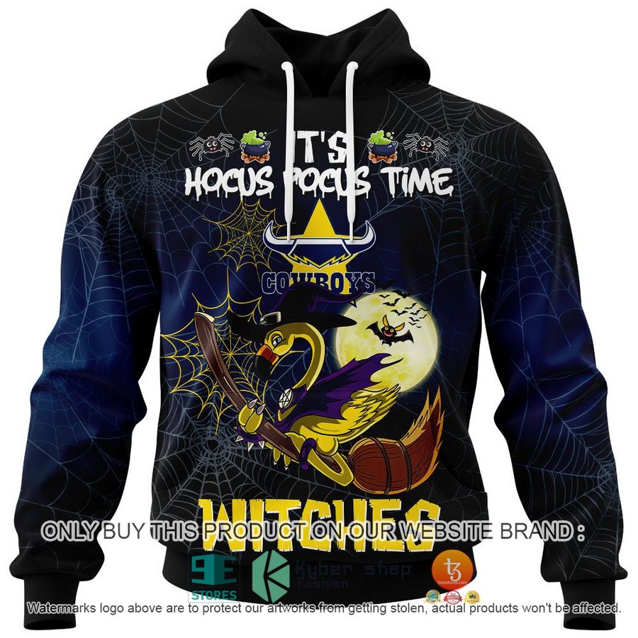 NEW North Queensland Cowboys It's Hocus Pocus Time Halloween Flamingo Witches Hoodie, Shirt 2 north queensland cowboys its hocus pocus time halloween flamingo witches shirt hoodie 2 25522
