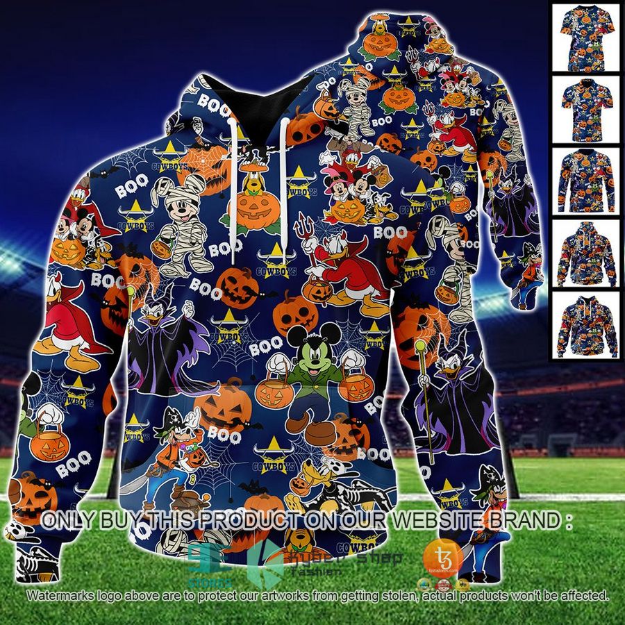 north queensland cowboys mickey friends halloween shirt hoodie 1 51815