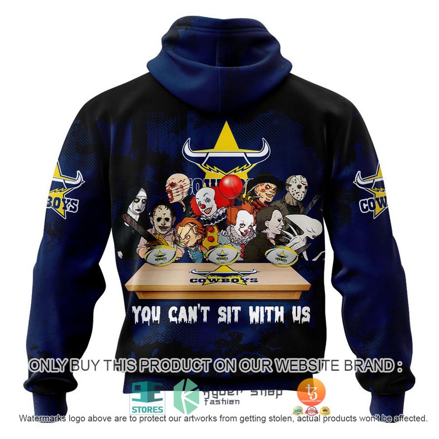 NEW North Queensland Cowboys You Can't Sit With Us Horror Movies Characters Hoodie, Shirt 3 north queensland cowboys you cant sit with us horror movies characters shirt hoodie 3 45570