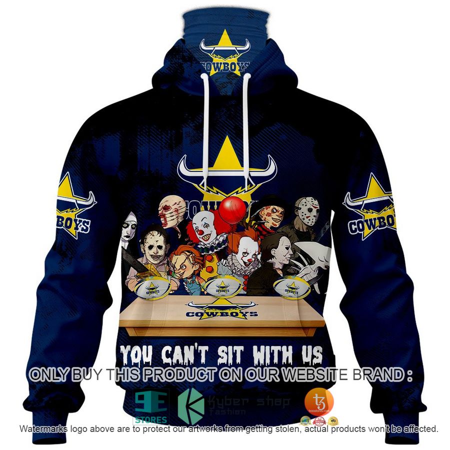 NEW North Queensland Cowboys You Can't Sit With Us Horror Movies Characters Hoodie, Shirt 5 north queensland cowboys you cant sit with us horror movies characters shirt hoodie 5 70801