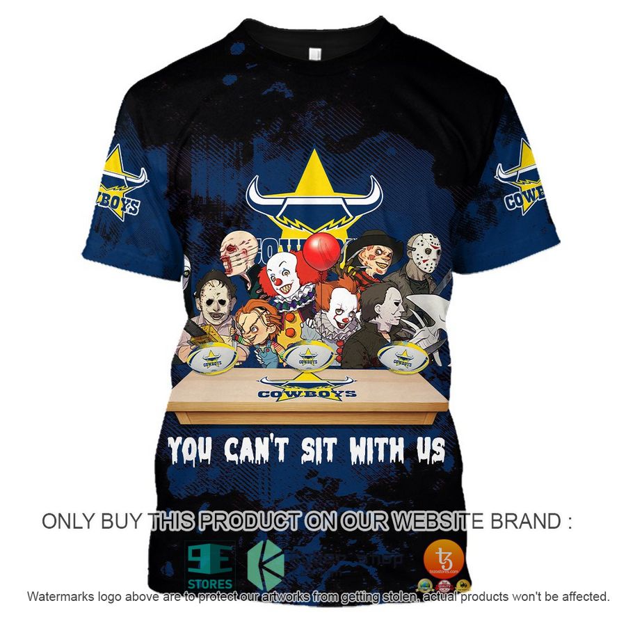 NEW North Queensland Cowboys You Can't Sit With Us Horror Movies Characters Hoodie, Shirt 9 north queensland cowboys you cant sit with us horror movies characters shirt hoodie 9 76499