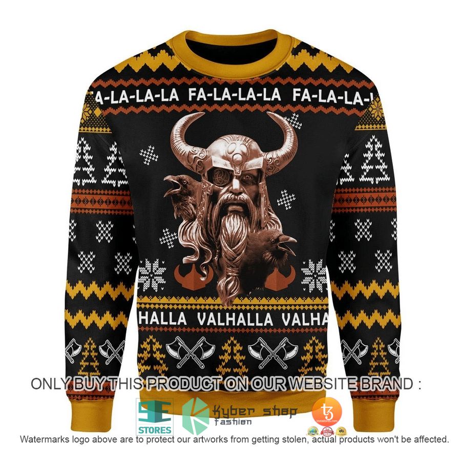 odin valhalla ugly christmas sweater 1 34323
