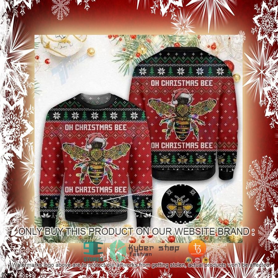 NEW Oh Christmas Bee Christmas Sweatshirt, Sweater 2 oh christmas bee christmas ugly sweater 2 57639