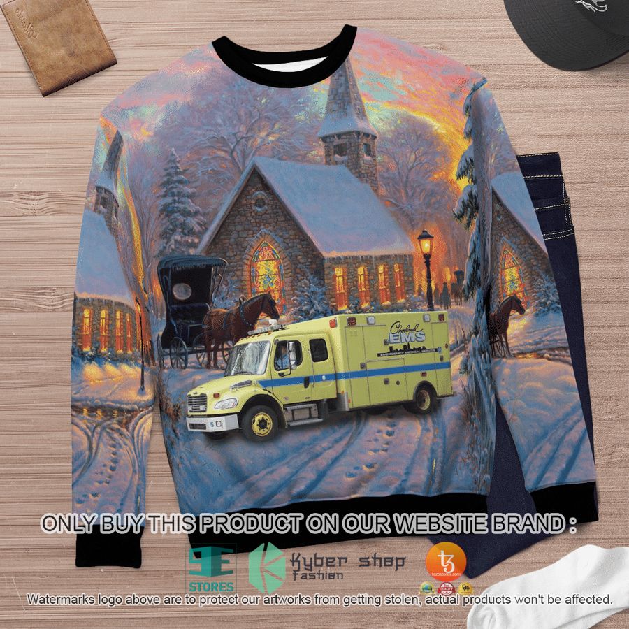 NEW Ohio Cleveland EMS Sweatshirt, Sweater 11 ohio cleveland ems sweater sweatshirt 11 48597