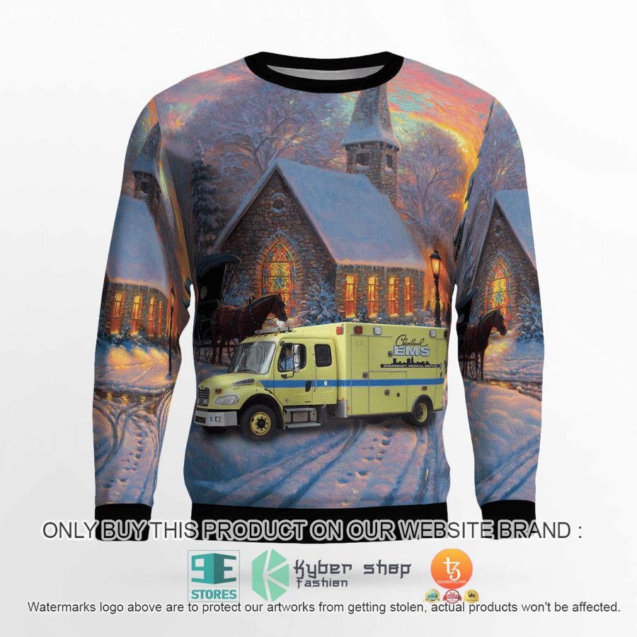 NEW Ohio Cleveland EMS Sweatshirt, Sweater 3 ohio cleveland ems sweater sweatshirt 3 57608