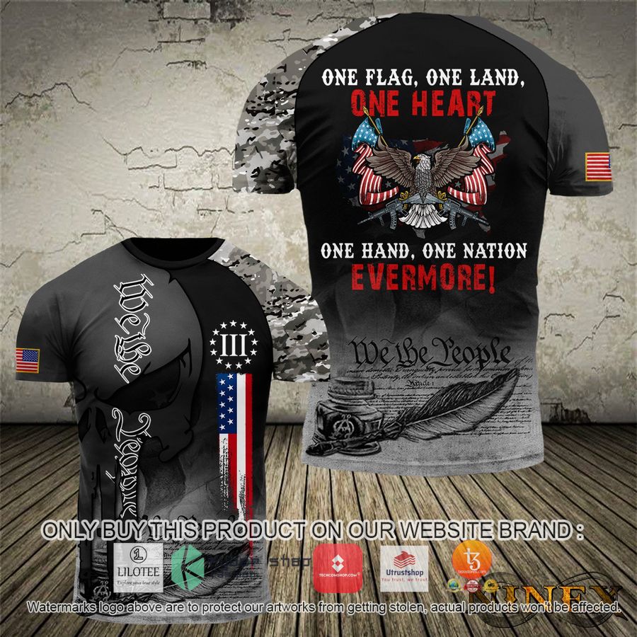 HOT One flag One land One heart One Nation Evermore Eagle US Flag 3D Shrirt 24 one flag one land one heart one nation evermore eagle us flag 3d shrirt 1 47101