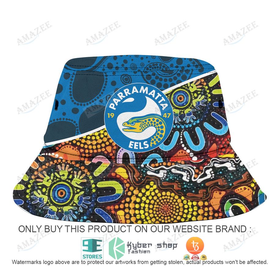 parramatta eels aboriginal patterns bucket hat 1 80679