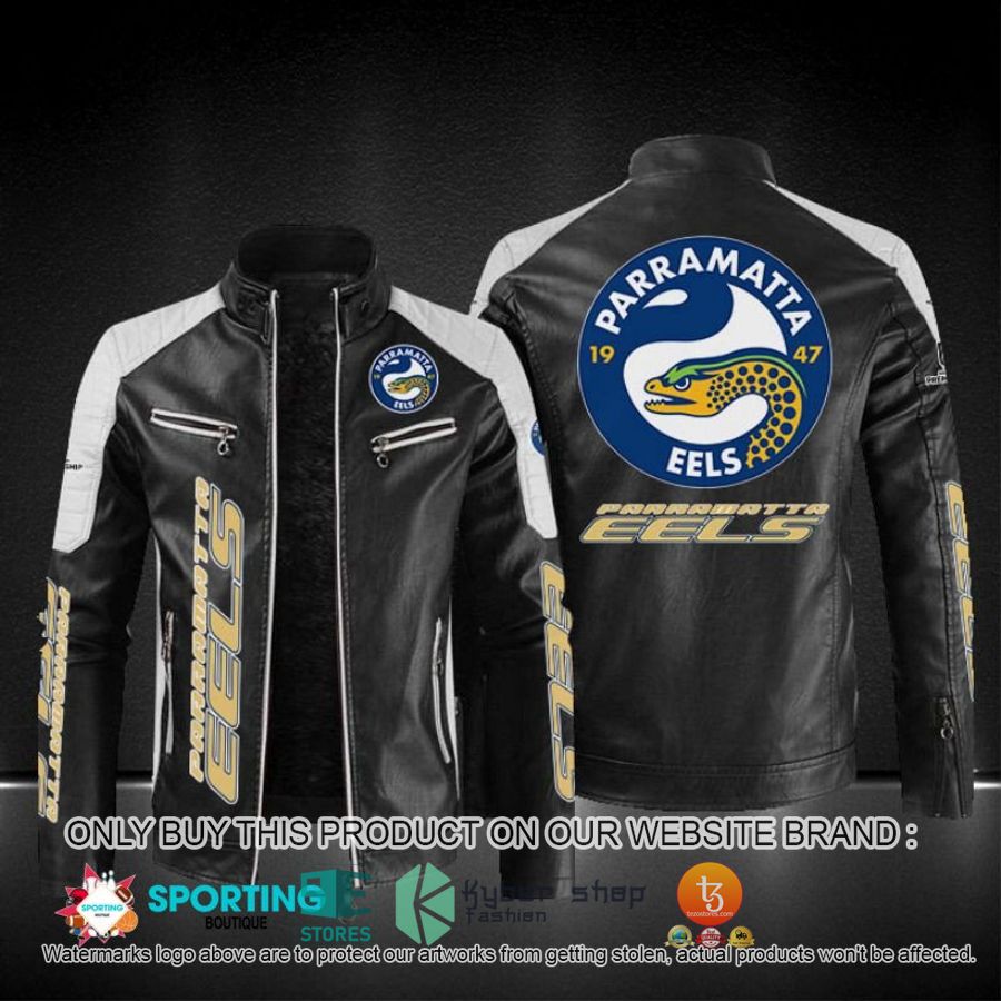 parramatta eels block leather jacket 1 56453