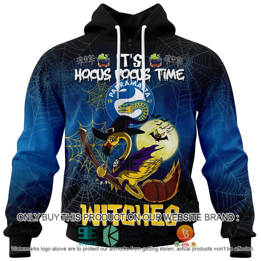 NEW Parramatta Eels It's Hocus Pocus Time Halloween Flamingo Witches Hoodie, Shirt 4 parramatta eels its hocus pocus time halloween flamingo witches shirt hoodie 4 62423
