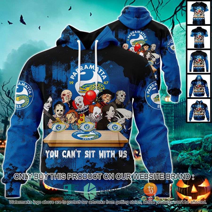 NEW Parramatta Eels You Can't Sit With Us Horror Movies Characters Hoodie, Shirt 1 parramatta eels you cant sit with us horror movies characters shirt hoodie 1 95269